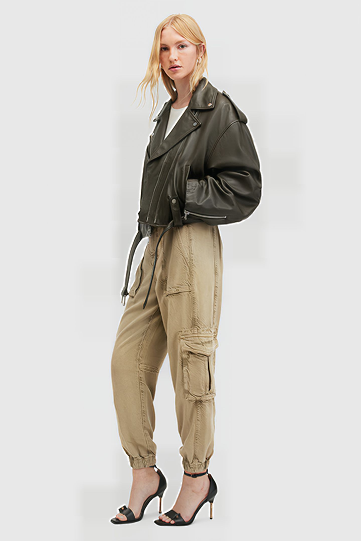 FRIEDA TENCEL TROUSE WASHED OLIVE GREEN 5