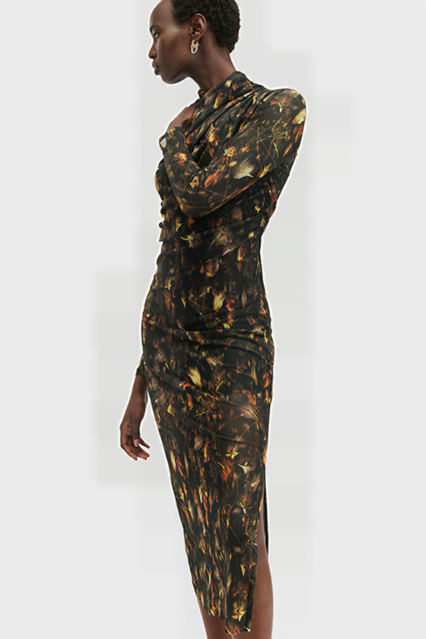 TIA MESH DRESS KATERI HAZEL BROWN 5