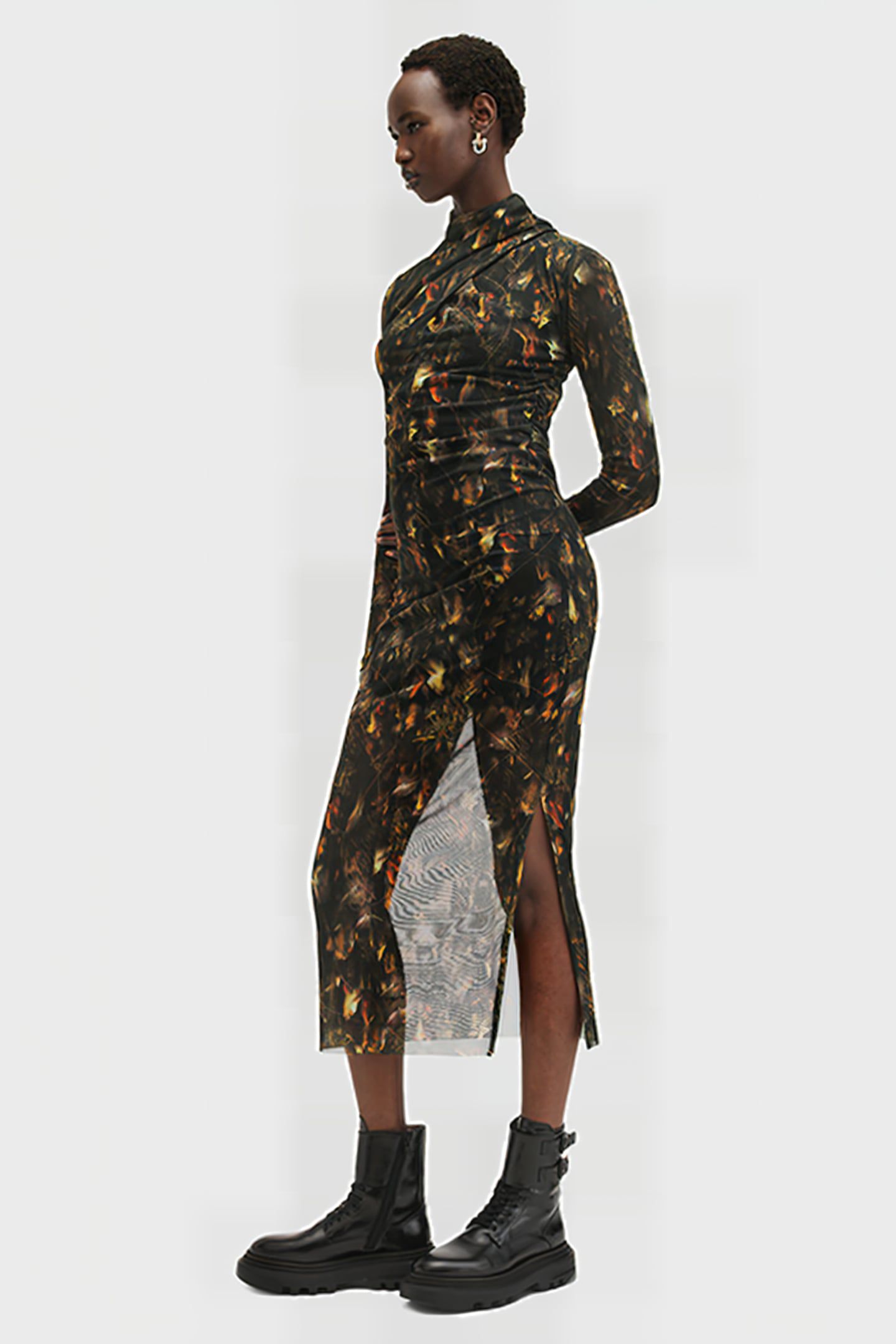 TIA MESH DRESS KATERI HAZEL BROWN 1