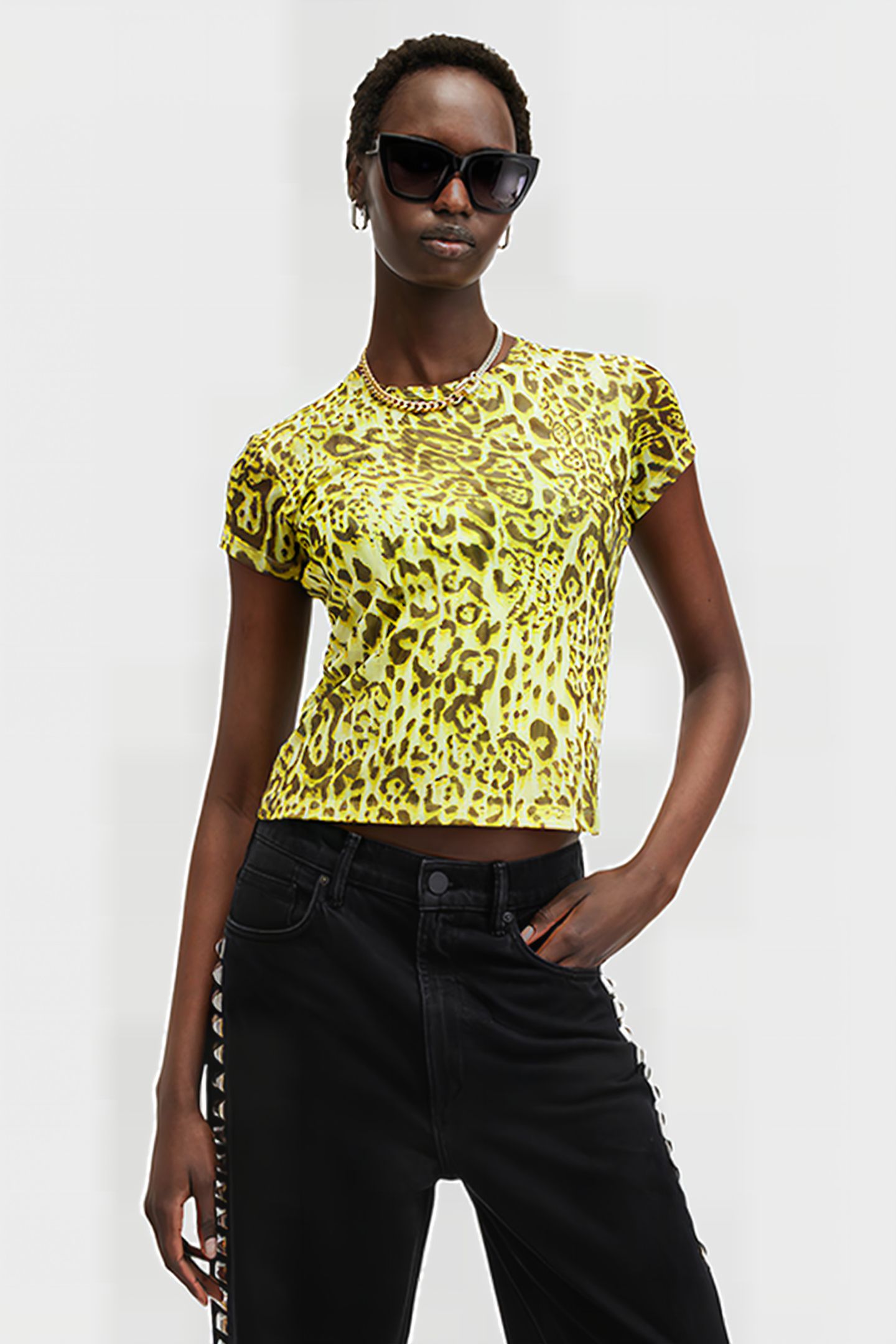 ELLIE MESH TEE TERESA LIME GREEN 1