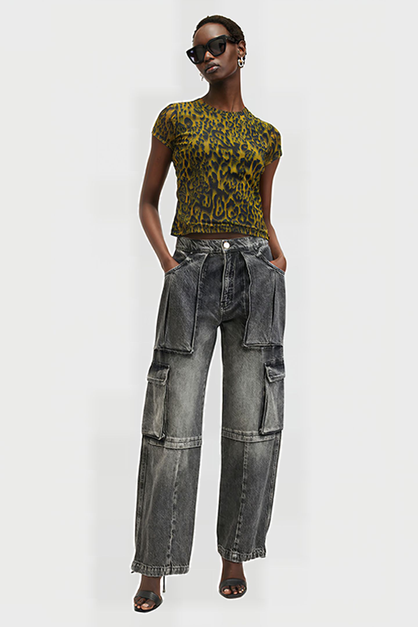 ELLIE MESH TEE TERESA KHAKI GREEN 3