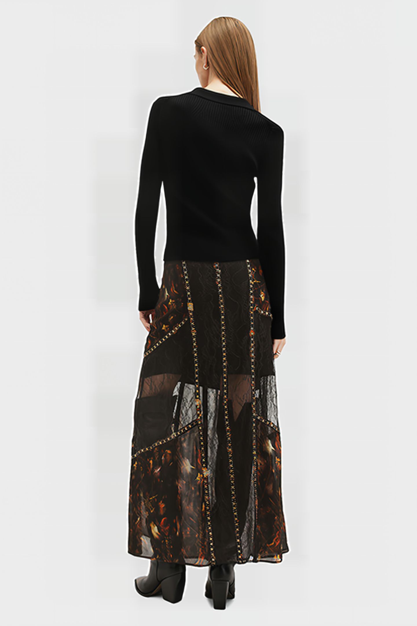 BRYN EMB SKIRT KATERI BLACK 3