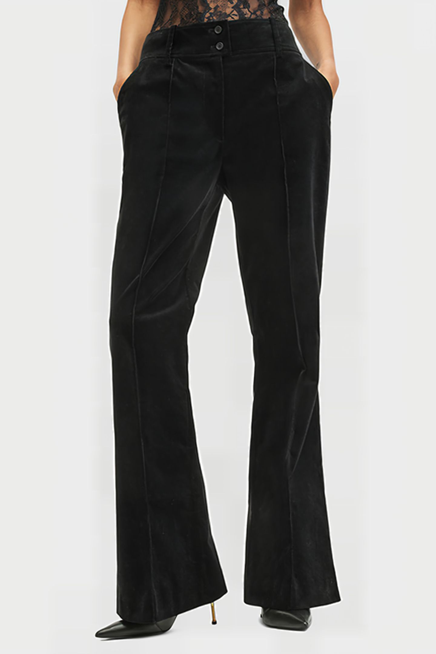 SEVENH CORD TROUSER BLACK 1