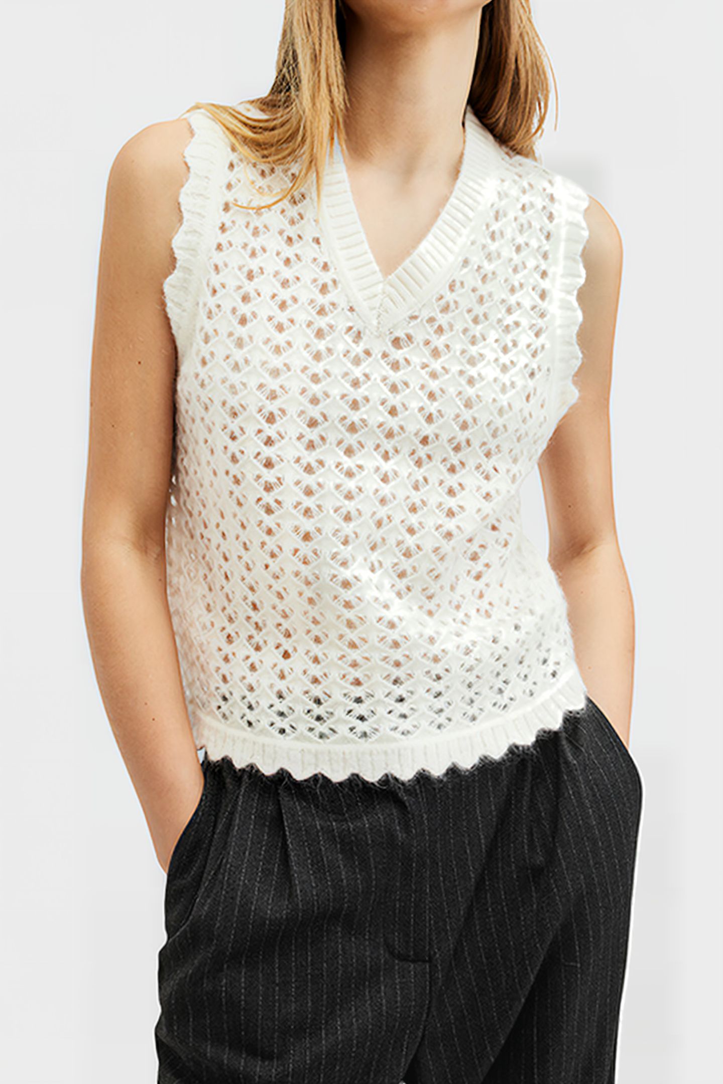 VIVIAN TANK CHALK WHITE 1