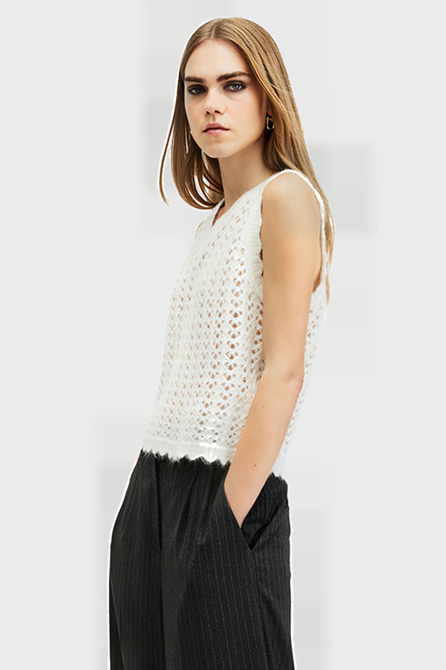 VIVIAN TANK CHALK WHITE 7