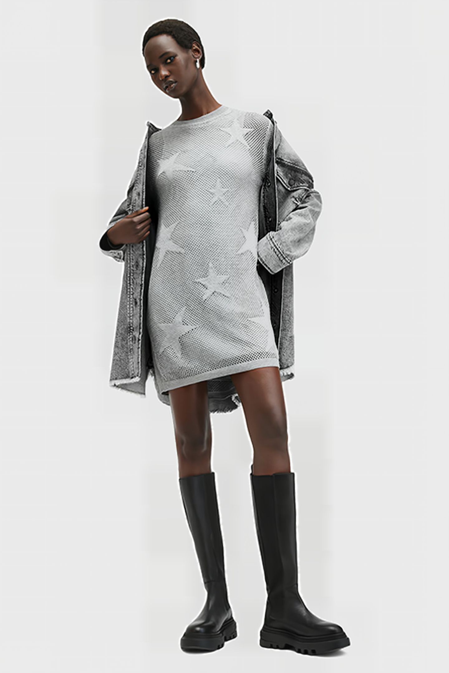 SERAPH DRESS SILVER BIRCH GREY 5