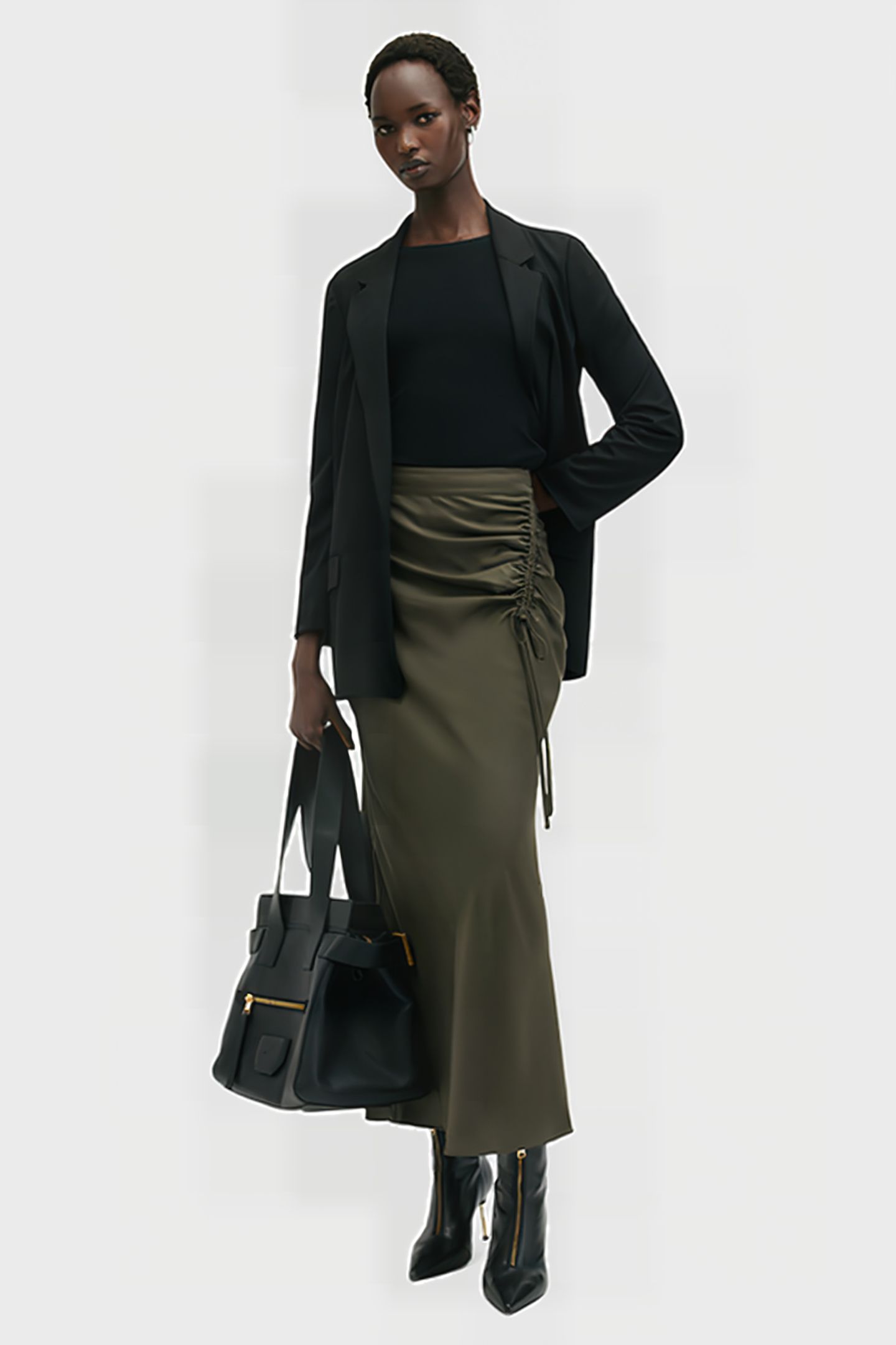 ALEXIA SKIRT TARMAC GREEN 5