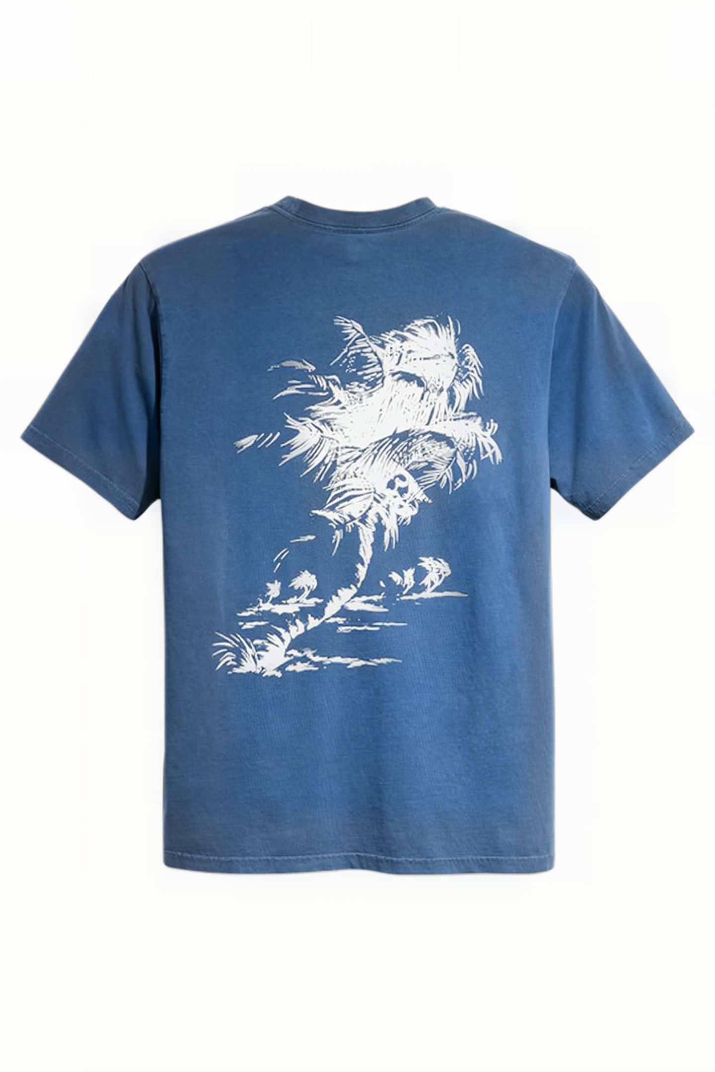 SS PRINTED T-SHIRT BLUE 4