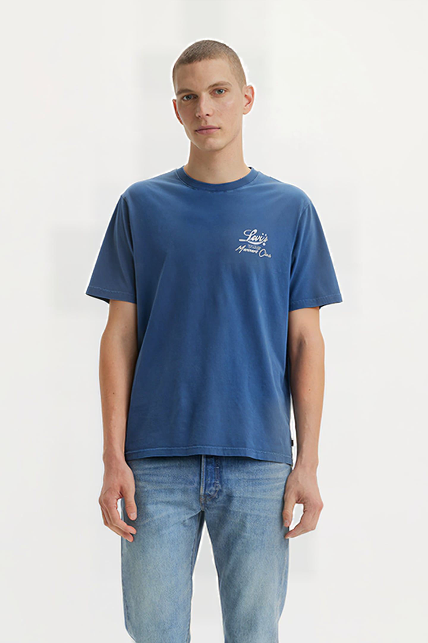 SS PRINTED T-SHIRT BLUE 1