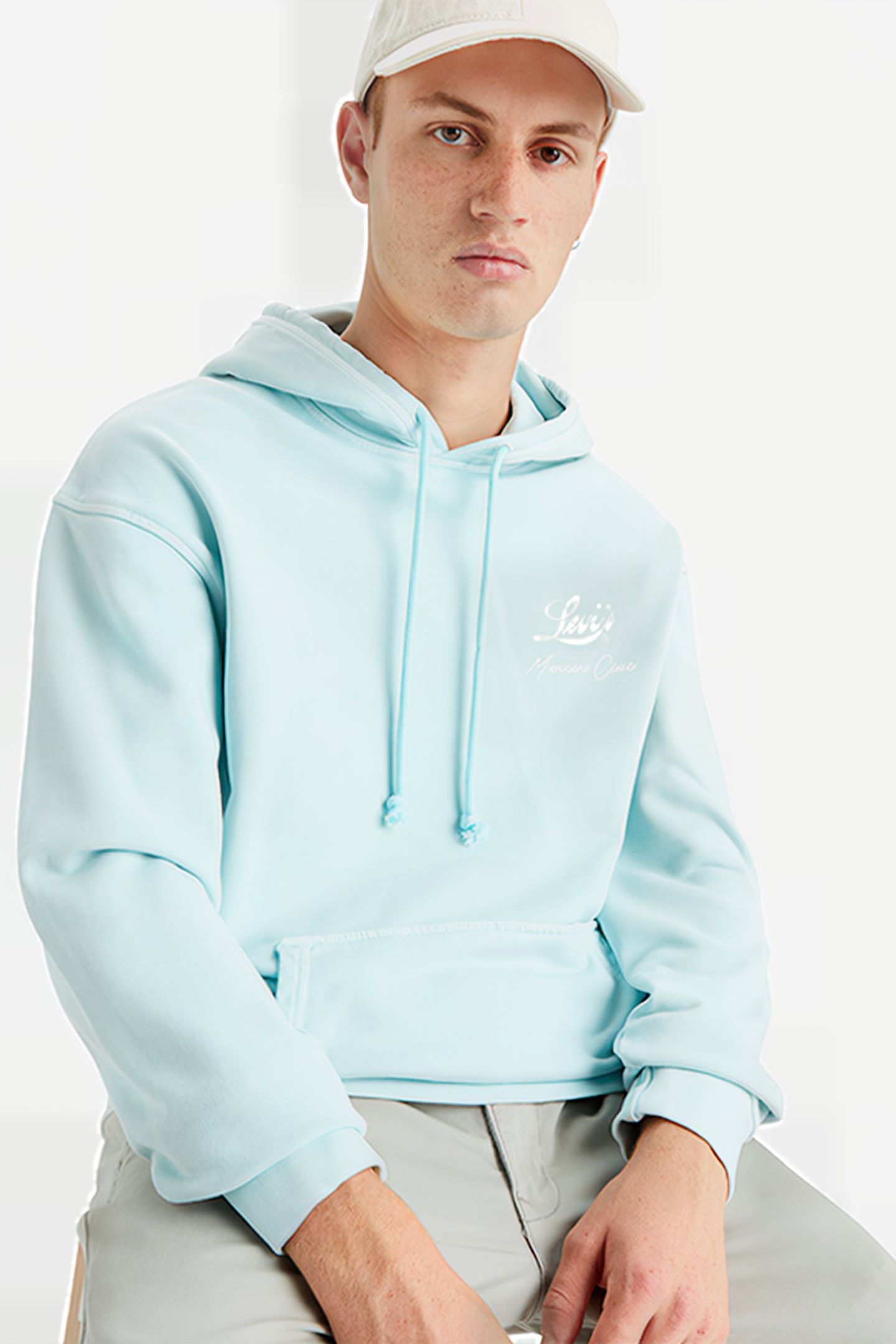 RELAXED JEANS HOODIE BLUE 6