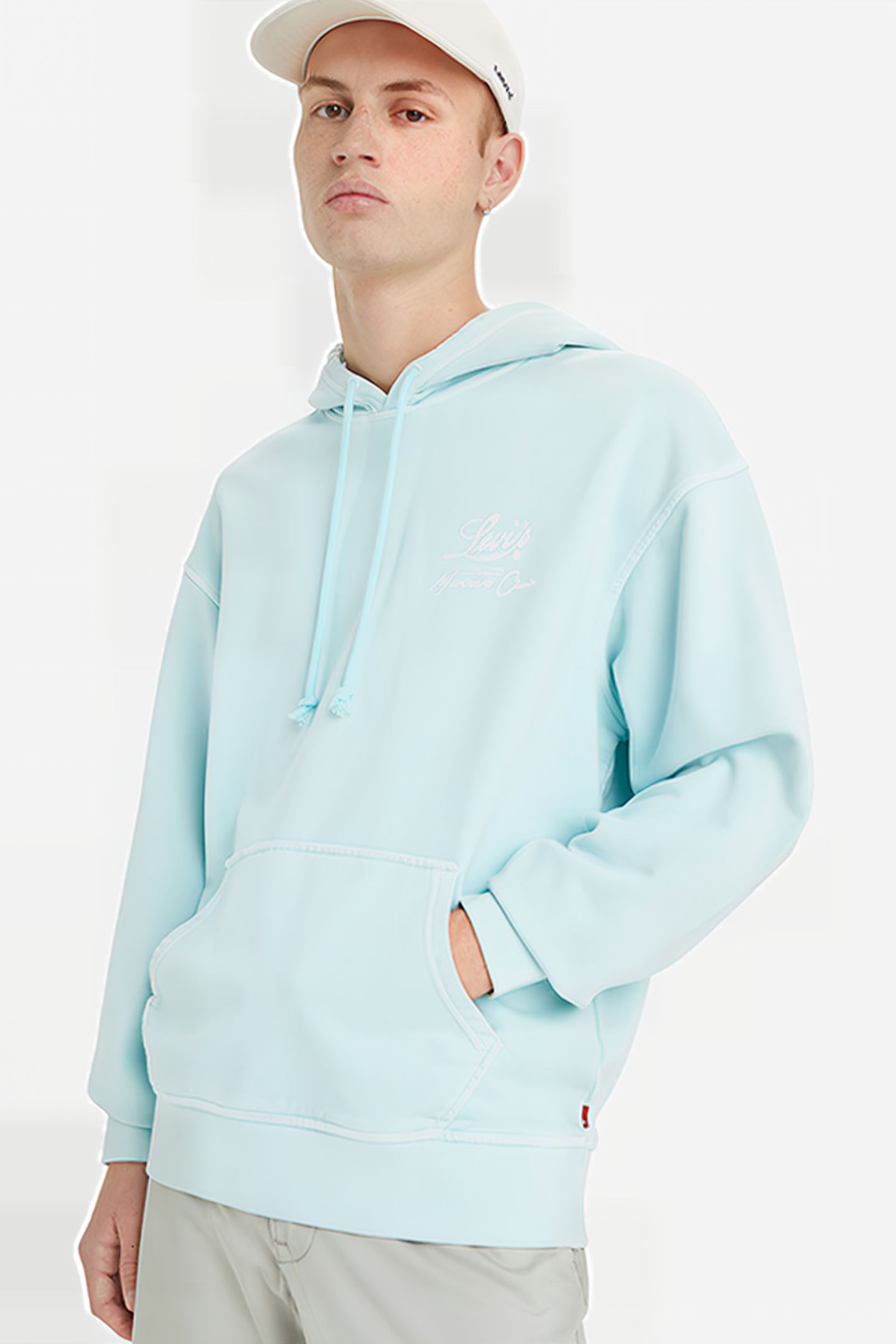 RELAXED JEANS HOODIE BLUE 5
