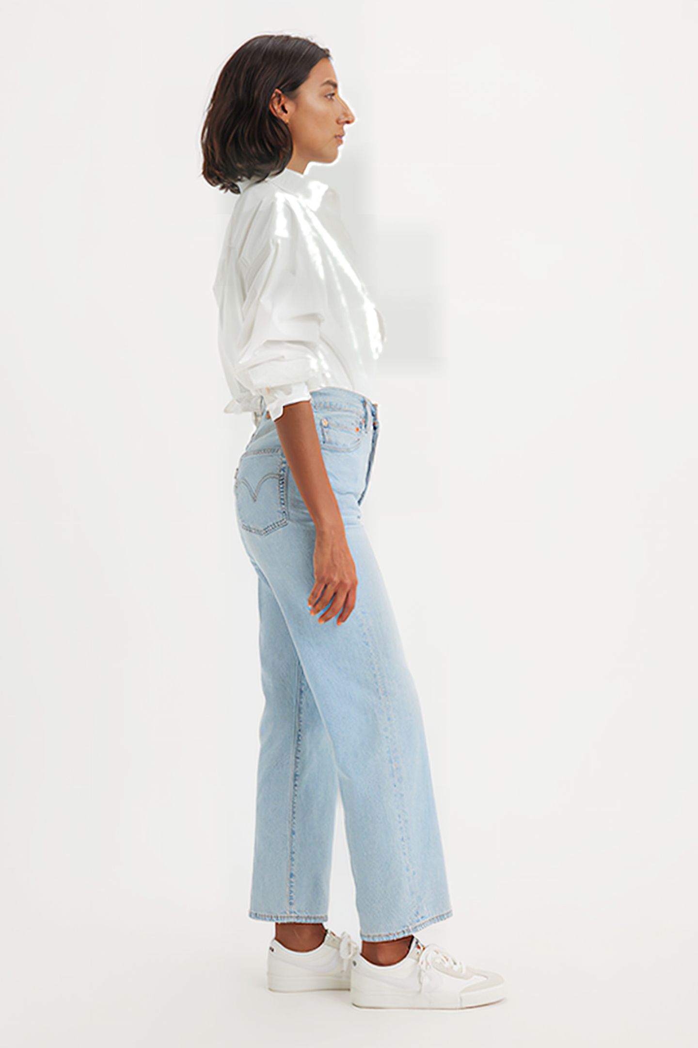 RIBCAGE STRAIGHT JEANS BLUE 7