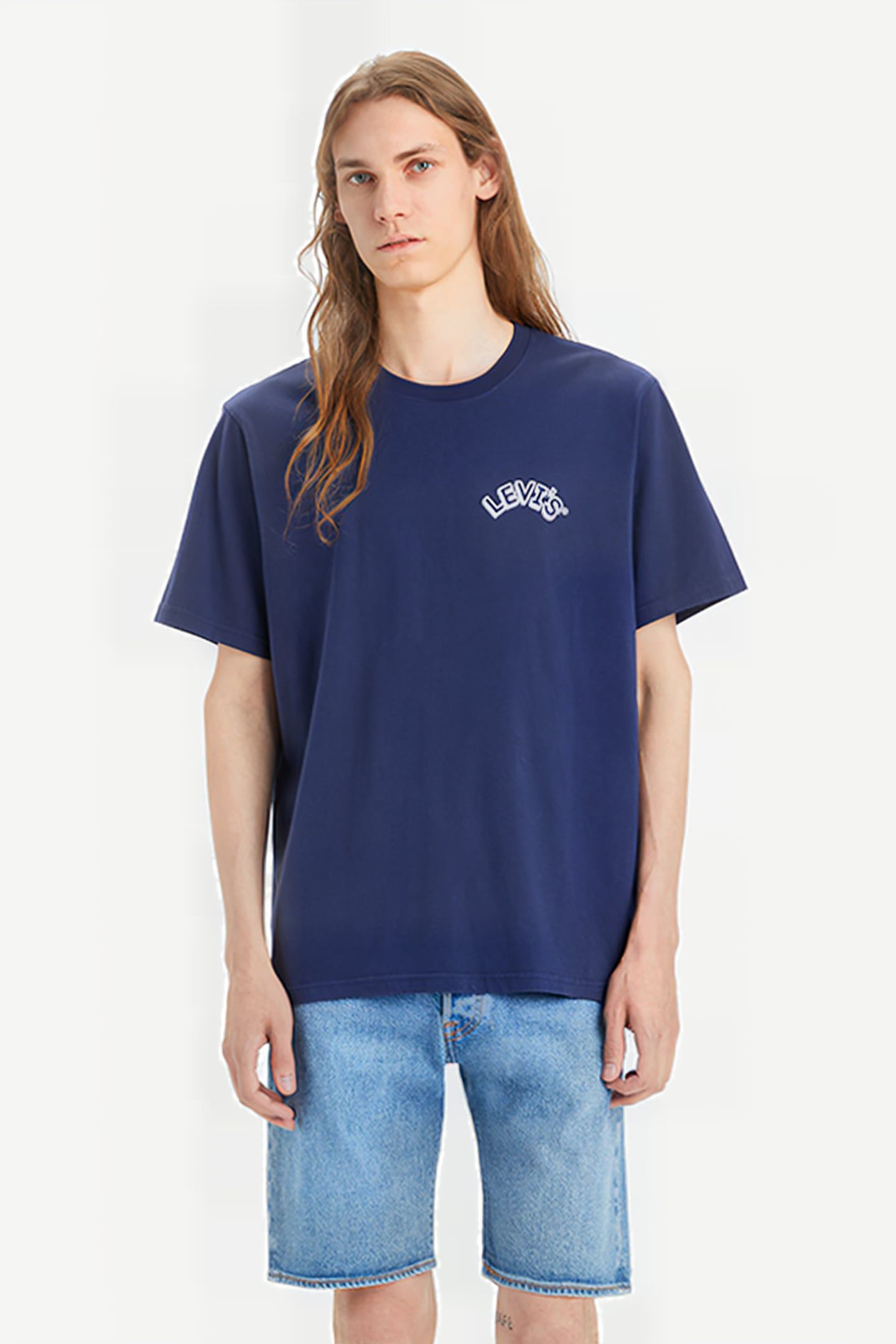 SS PRINTED T-SHIRT NAVY 1