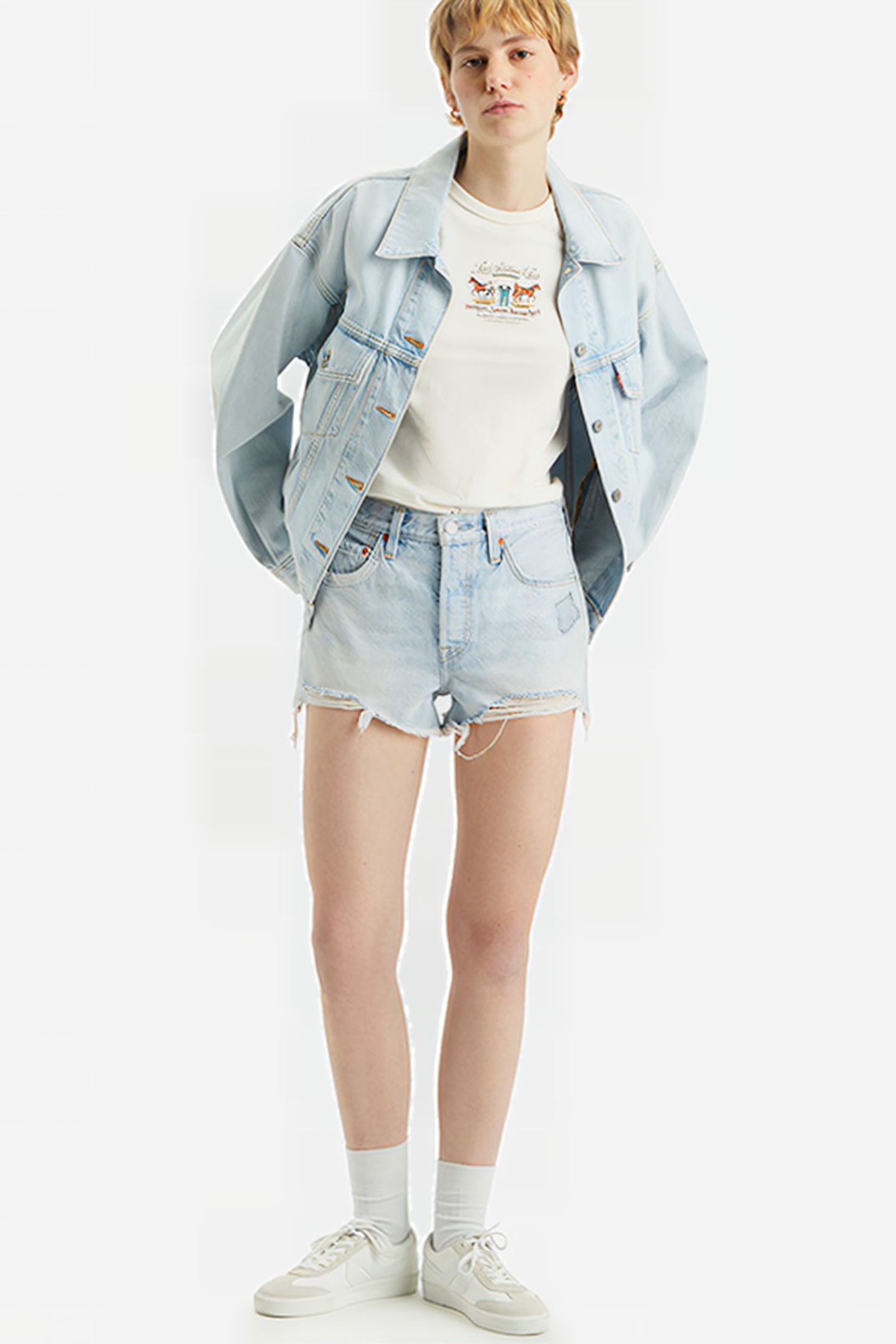 501 SHORT BLUE 5