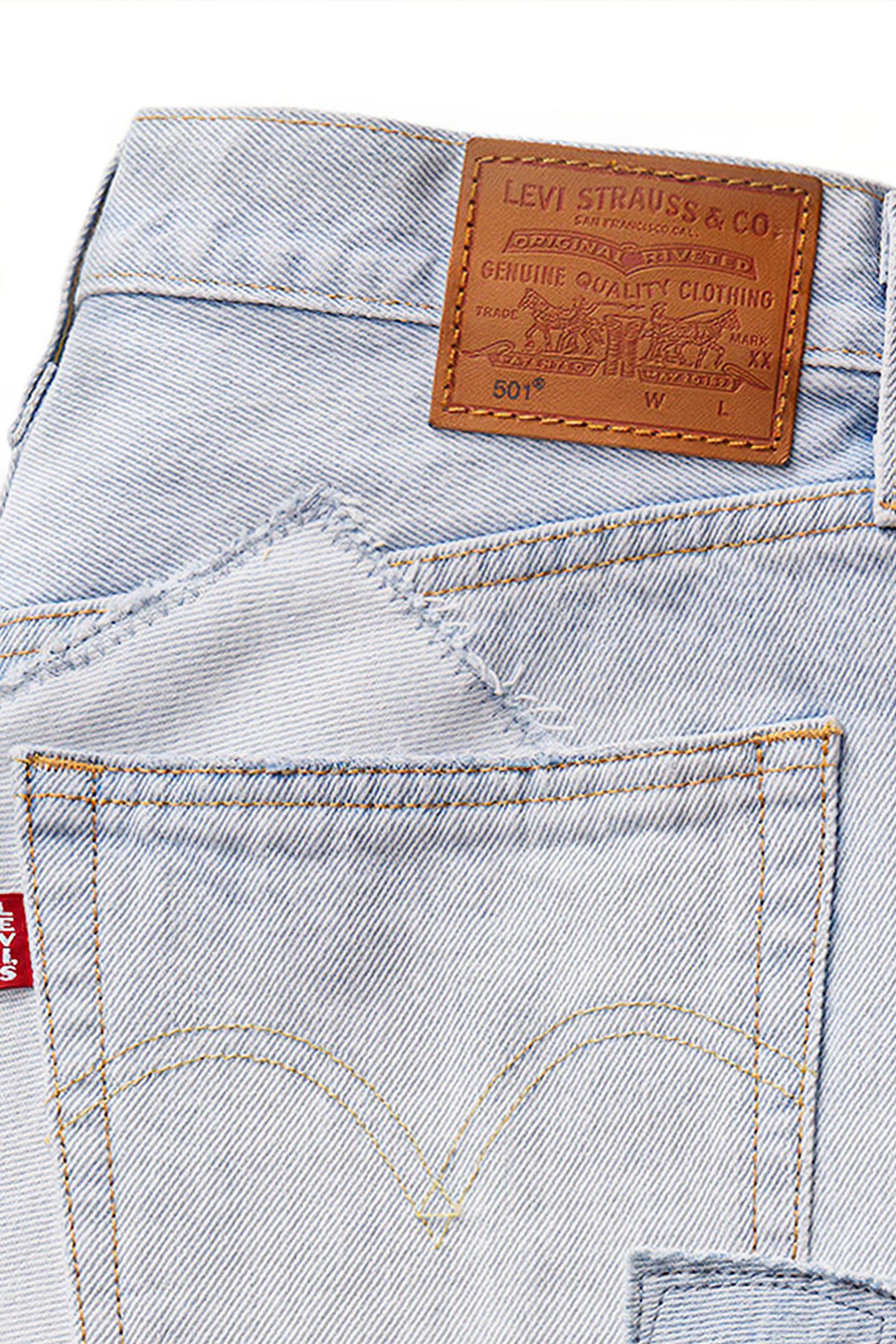 501 SHORT BLUE 7