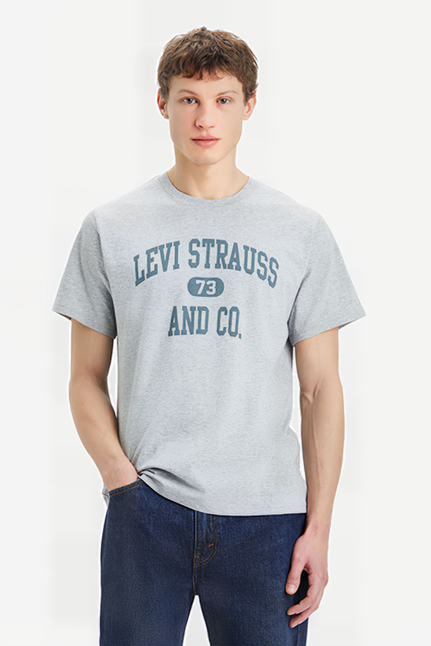 SS PRINTED T-SHIRT GREY 1
