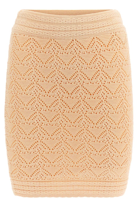 MARCIANO BY GUESS MAGDALENA SWEATER SOFT MINI SKIRT PEACH 4