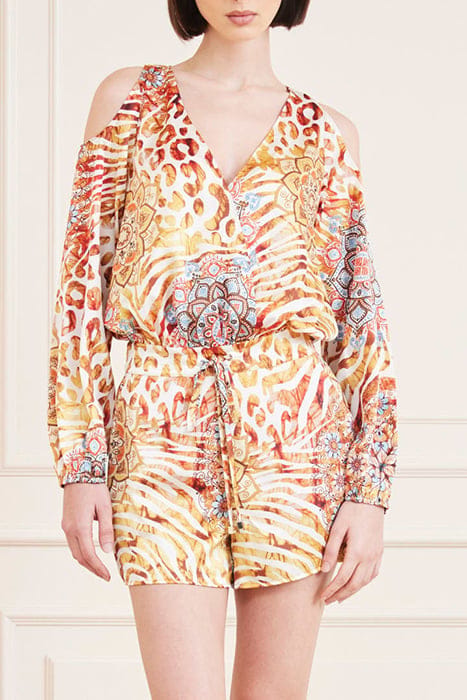 MARCIANO BY GUESS LA BOHEME ROMPER LA BOHEME PRINT 1