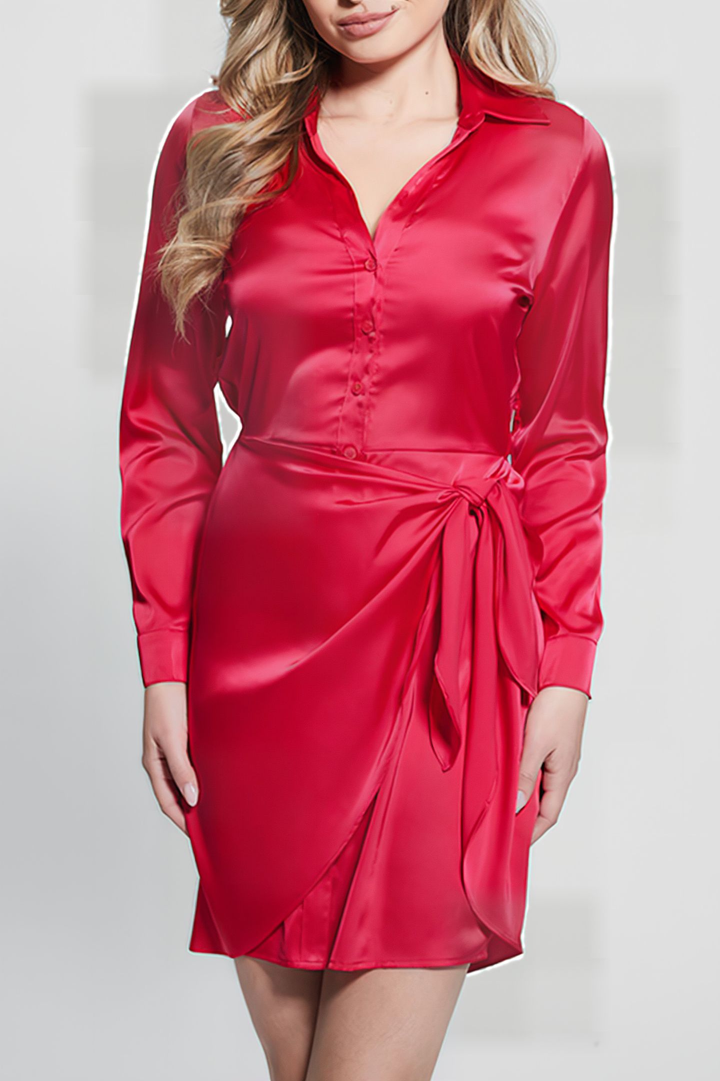 GUESS ECO ES LS ALYA DRESS KARMA PINK 1