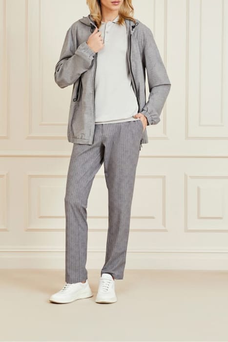 MARCIANO BY GUESS FORMAL PERFORMANCE LIGHT WOOL GREY BOMBER 3