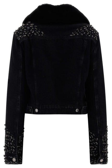 GUESS ECO DORIA SHEARLING JACKET CRATERS STONES 5