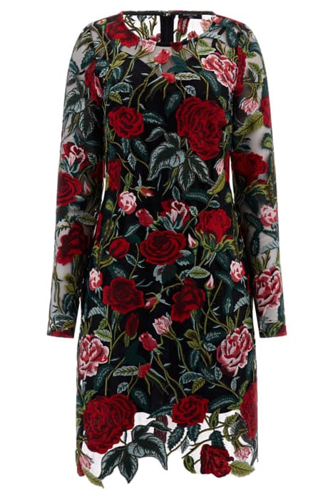 MARCIANO BY GUESS ROSA DRESS BLACK FLORAL MULTI 1
