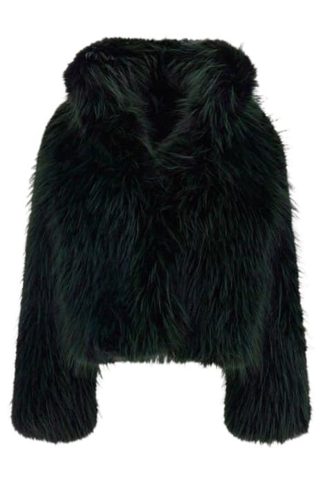 MARCIANO BY GUESS LULA FAUX FUR COAT DARK TORMALITE JACKET M 4