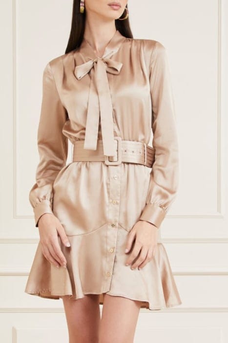 MARCIANO BY GUESS DIANNE DRESS FAWN TAUPE 1