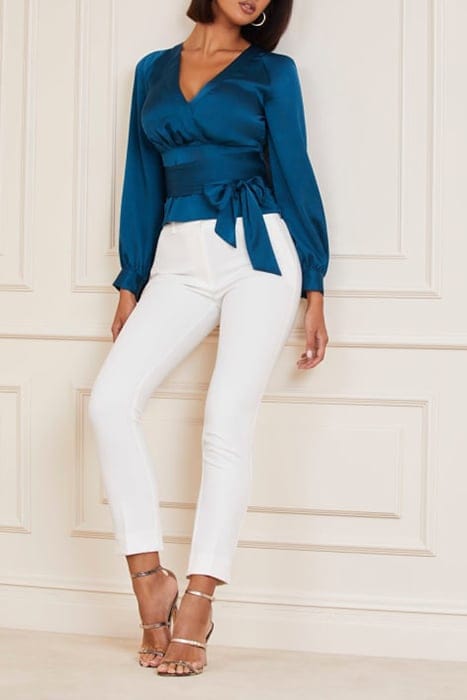 MARCIANO BY GUESS SHELLY PANT NEW PALE STRAIGHT PEARL 6