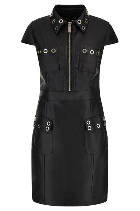 MARCIANO BY GUESS RORY DRESS JET LEATHER BLACK 4