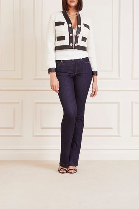 MARCIANO BY GUESS MARIKA SHORT JACKET PALE PEARL CROPPED MUL 3