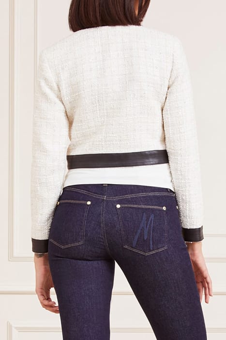MARCIANO BY GUESS MARIKA SHORT JACKET PALE PEARL CROPPED MUL 2