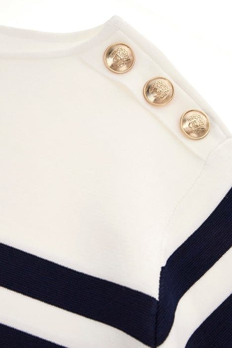 MARCIANO BY GUESS FEBE SWEATER STRIPED BLUE AND WHITE KNITTE 7
