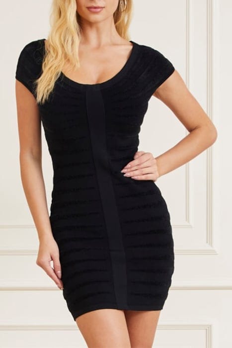 MARCIANO BY GUESS PORSHA SWEATER DRESS JET BLACK 1