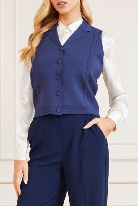 MARCIANO BY GUESS DIANA SWEATER TOP SECRET CARDIGAN BLUE 1