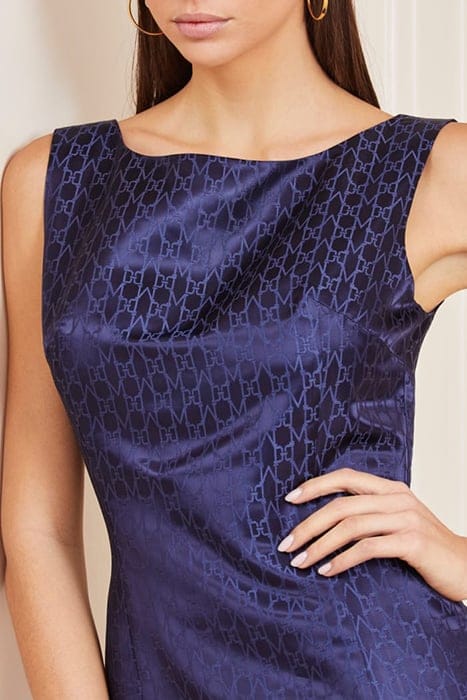 MARCIANO BY GUESS MONOGRAM DRESS SECRET BLUE 5