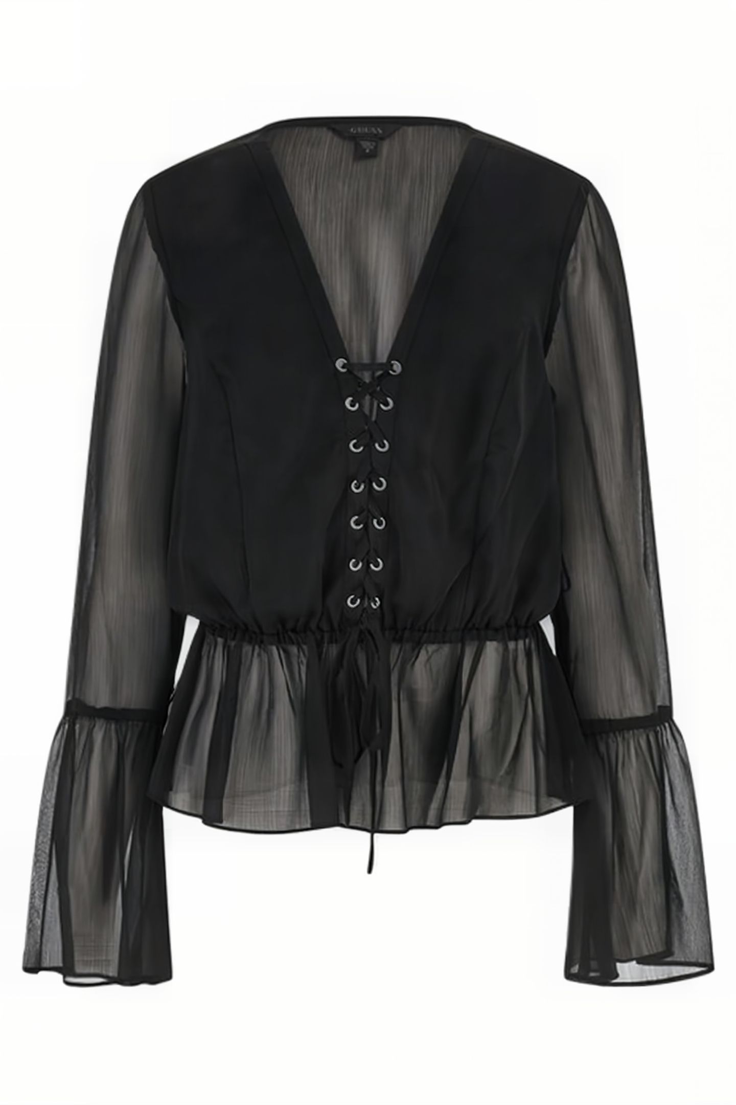 GUESS ECO LS DEMI TOP JET BLACK A996 4