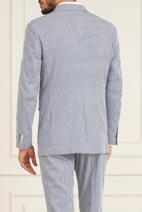 MARCIANO BY GUESS MANUEL NOTCH BLAZ SMART BLUE AND BLAZER WH 2