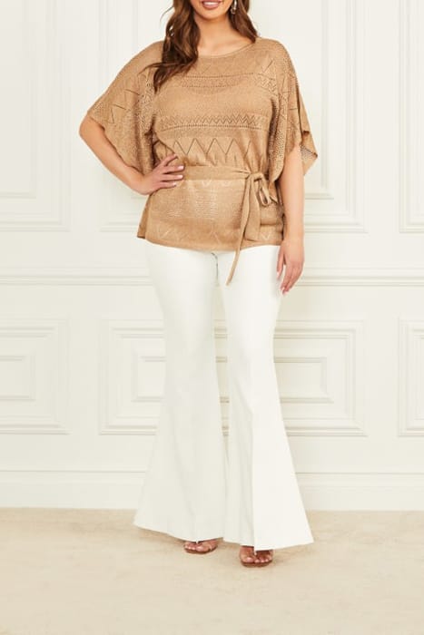 MARCIANO BY GUESS HYDRA TOP KIMONO SWT KHAKI TAN 3