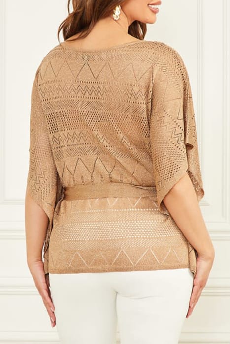 MARCIANO BY GUESS HYDRA TOP KIMONO SWT KHAKI TAN 2