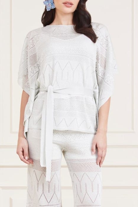 MARCIANO BY GUESS HYDRA TOP KIMONO SWT PALE PEARL 1