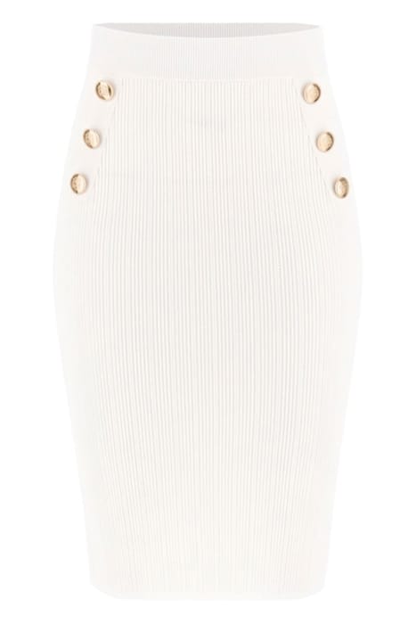 MARCIANO BY GUESS ANDROMEDA STITCHED PALE MINI SKIRT PEARL 4