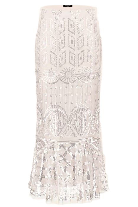 MARCIANO BY GUESS CRYSTAEMBROIDERED CRYSTAL BUFFY MINI SKIRT 3