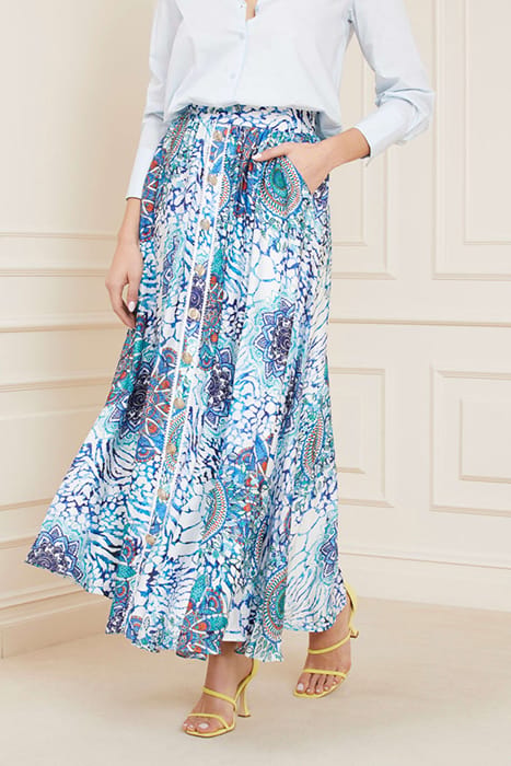 MARCIANO BY GUESS MINA SKIRT PRINTED BOHO ANIMALLER 6