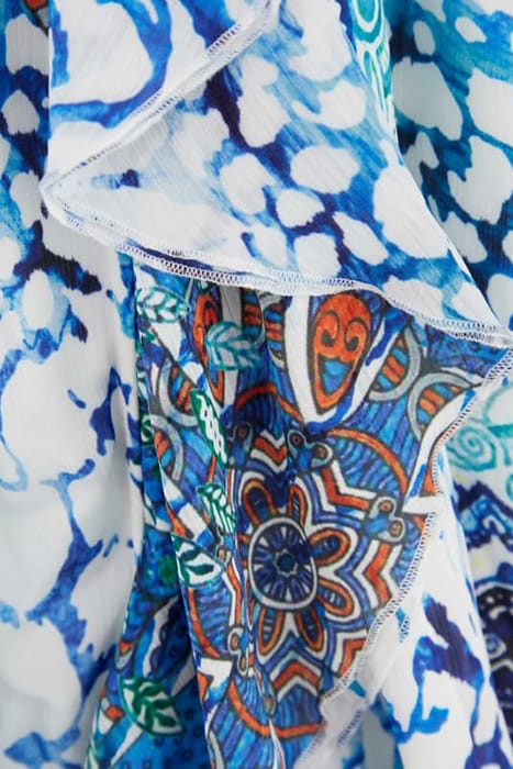 MARCIANO BY GUESS MINA WRAP DRESS PRINT BOHO ANIMALLER 7