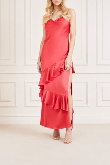 MARCIANO BY GUESS ASHANTI GOWN FRUIT MAXI DRESS JUICE 1