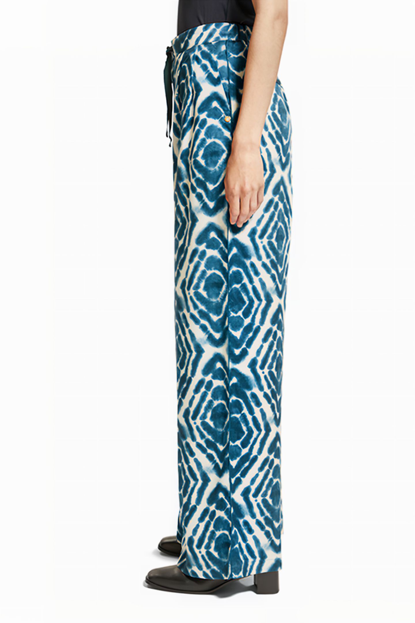 ELENI - HIGH RISE WIDE LEG PYJAMA PANTS DISCO TIE DYE BOTTLE 6