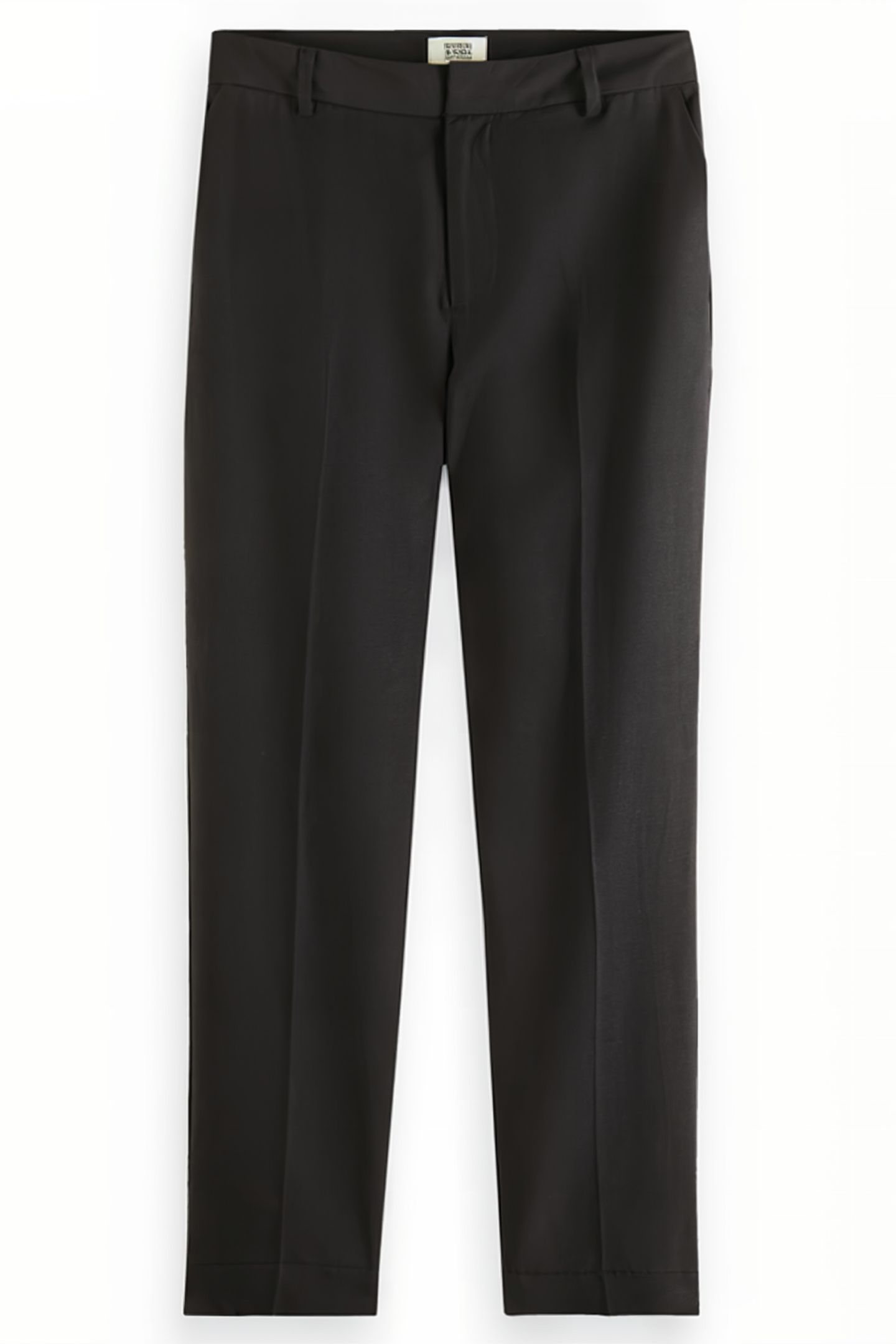 LOWRY - MID RISE SLIM LEG DRAPEY PANTS CHARCOAL 4