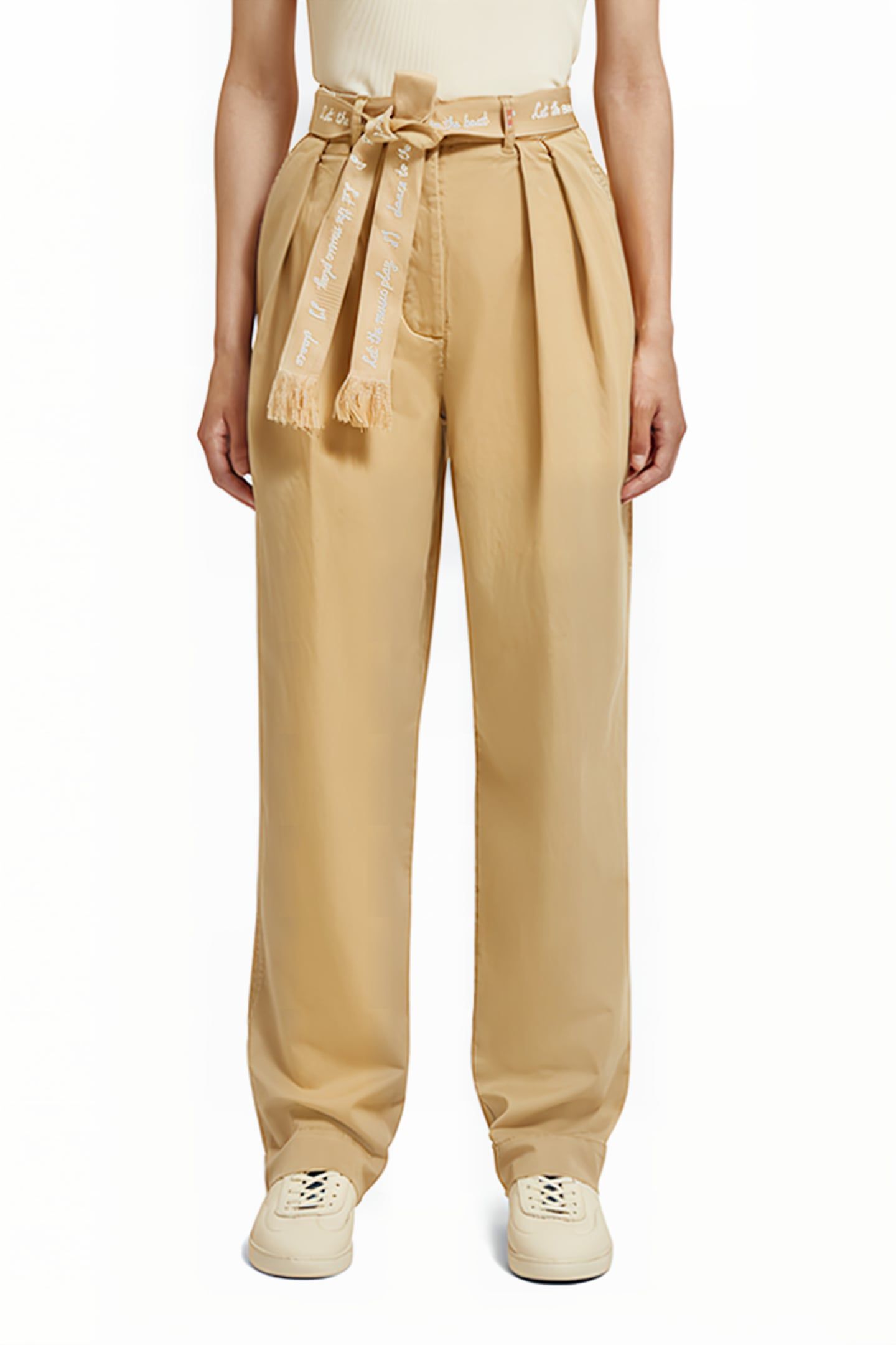 FAYE - HIGH RISE RELAXED TAPERED LEG PAPER BAG UTILITY PANTS 1