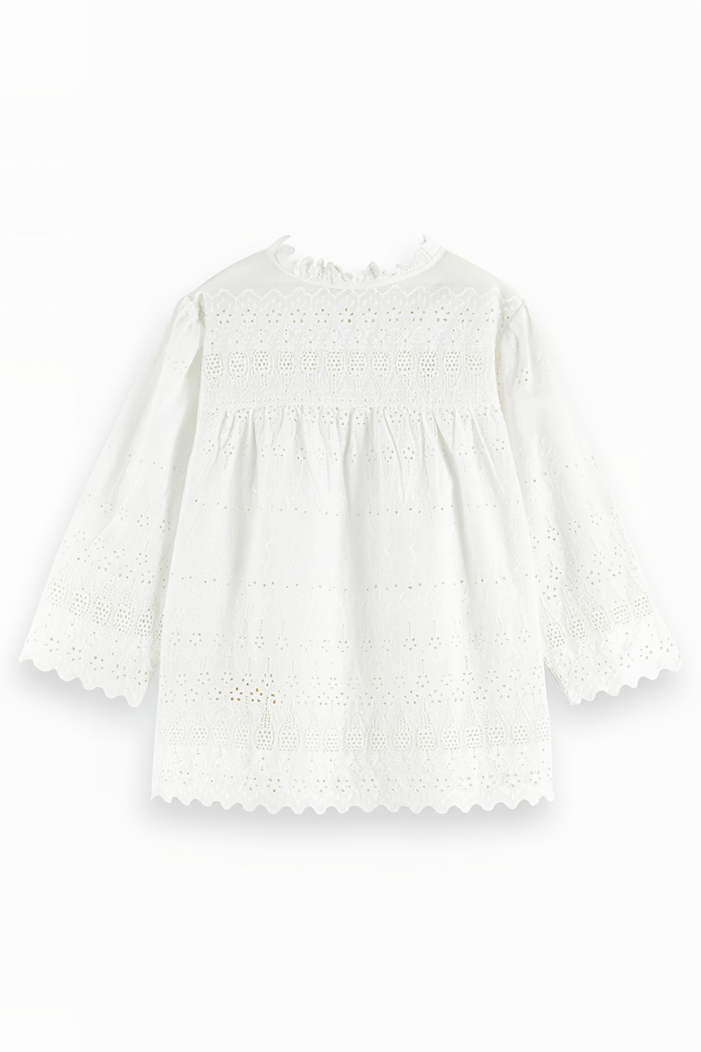 BRODERIE ANGLAISE TOP OFF WHITE 5